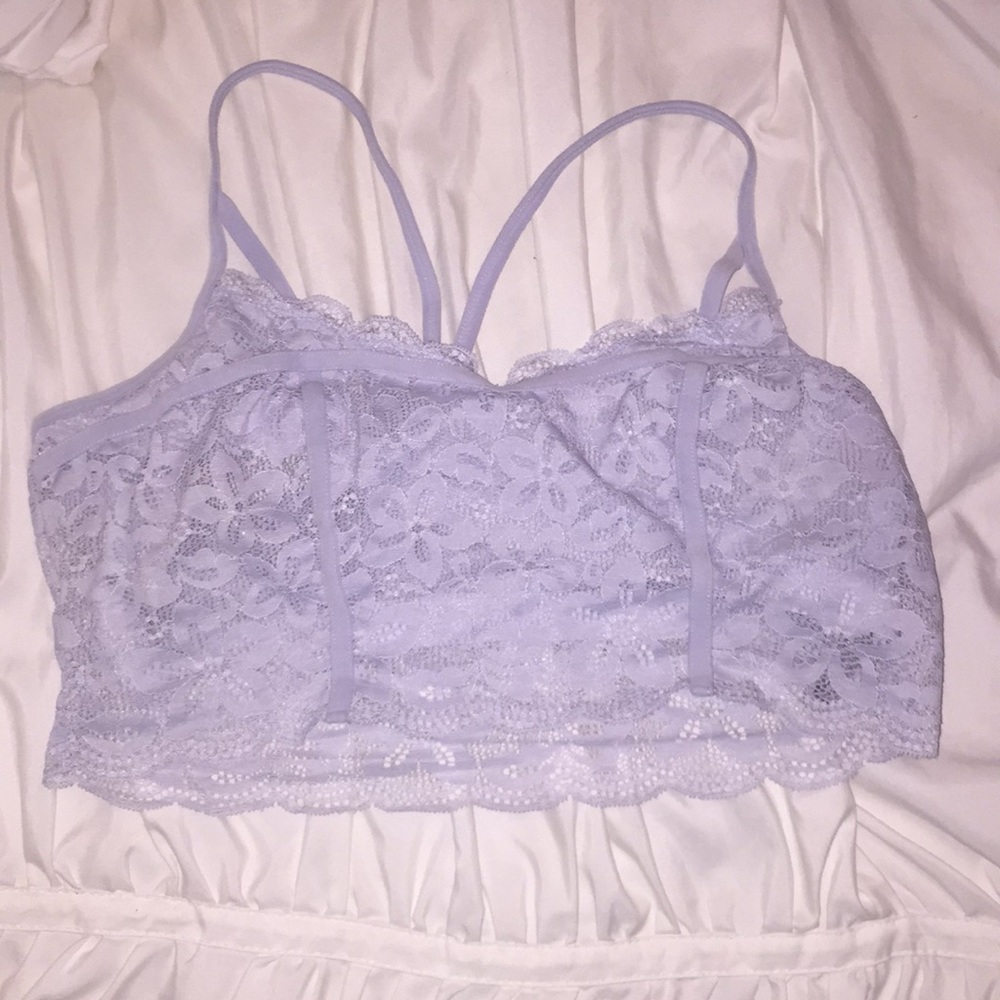 Longlined Light blue Aerie bralette